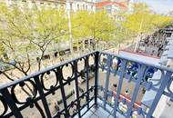 Klassisch-schönes ALTBAU- Büro mit BALKON zur Mariahilfer Straße in unmittelbarer U3-Nähe