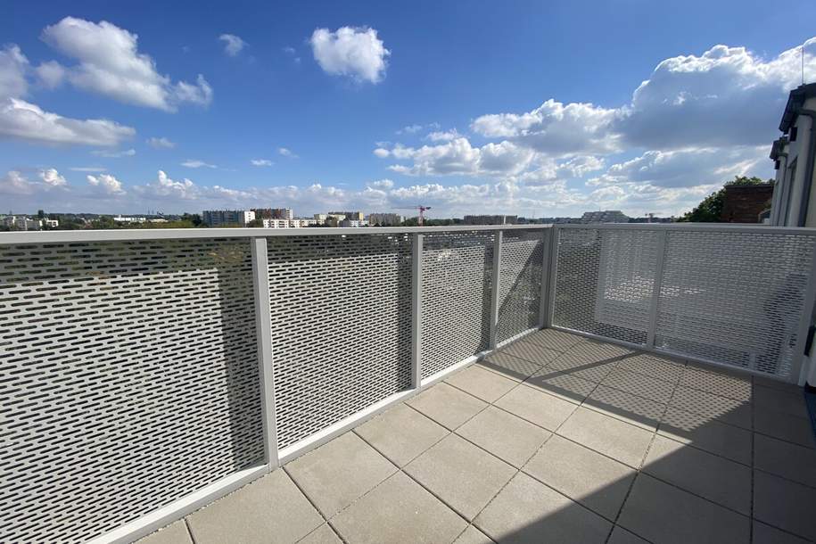 TRAUM WEITBLICK 2 Zimmer + Balkon - 1 bedroom apartment + balcony ERSTBEZUG =Das Laurenz= U3, Wohnung-miete, 1.065,90,€, 1110 Wien 11., Simmering