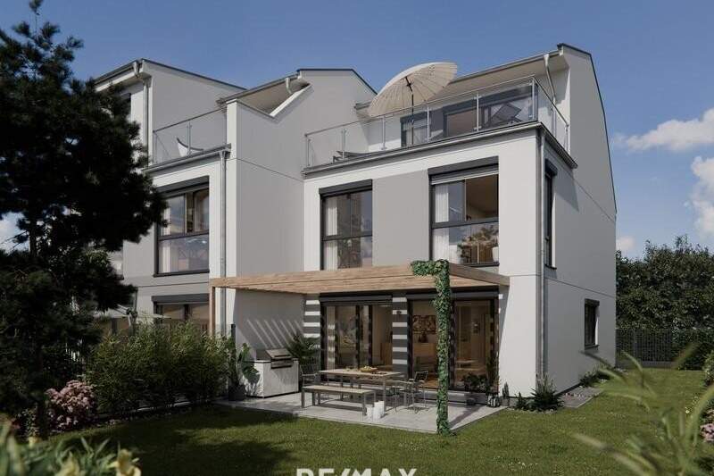 Erstbezug! Luxuriöse Doppelhaushälfte 300 Meter entfernt von der Alten Donau, Haus-kauf, 1.294.900,€, 1220 Wien 22., Donaustadt