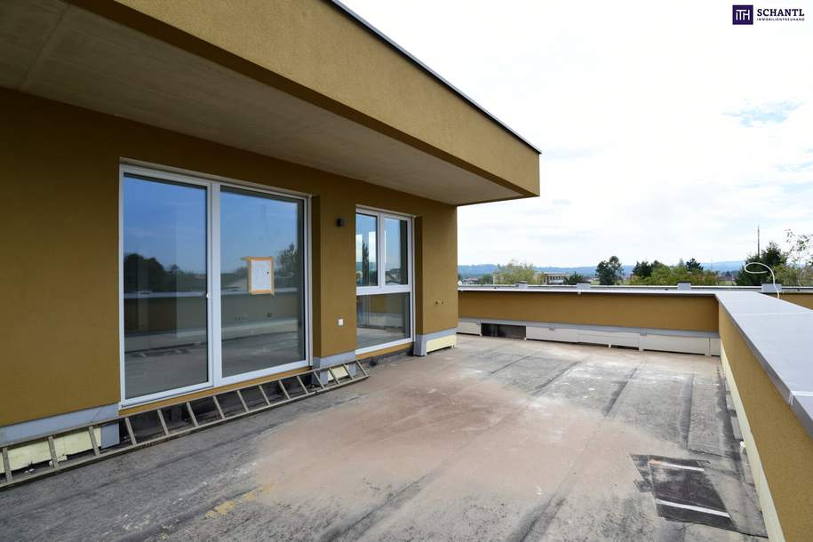 MEGA-COOLE-PENTHOUSE-WOHNUNG mit einer sehr großen Dachterrasse mit Rundumblick in die Berge-Sloveniens - 8401 Kalsdorf! PROVISIONSFREI!, Wohnung-kauf, 562.900,€, 8401 Graz-Umgebung