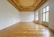 Repräsentative Altbau-Bürofläche mit Stuck, Deckenmalerei und Balkon