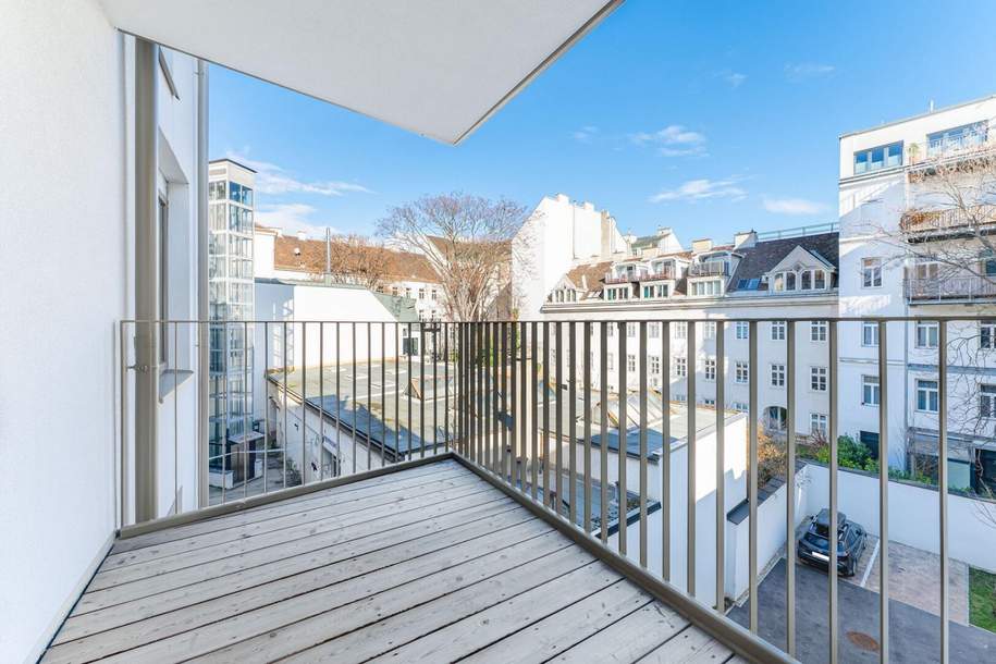 Nahe Westbahnhof! Erstbezug ab 01.07.2026! 2-Zimmer-Balkonwohnung zu vermieten!, Wohnung-miete, 1.590,00,€, 1060 Wien 6., Mariahilf