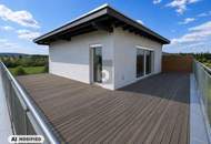 AUSSERGEWÖHNLICH GROSSE DACHTERRASSE ÜBER DREI SEITEN MIT TRAUMHAFTEM WEITBLICK