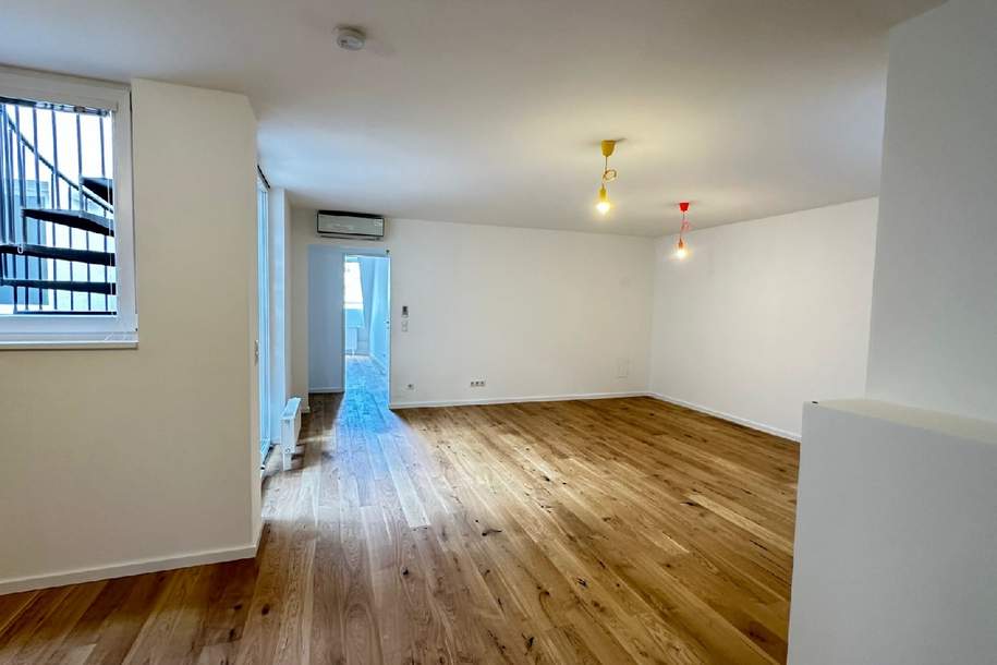 Stilvolles Dachgeschossjuwel mit 3 Zimmern und Terrasse, Wohnung-miete, 2.491,09,€, 1060 Wien 6., Mariahilf