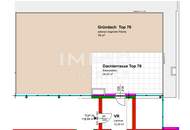 114,89qm 4ZI- PENTHOUSE 26,95qm Terrassen, 78qm Gründach, 28,01qm Balkon