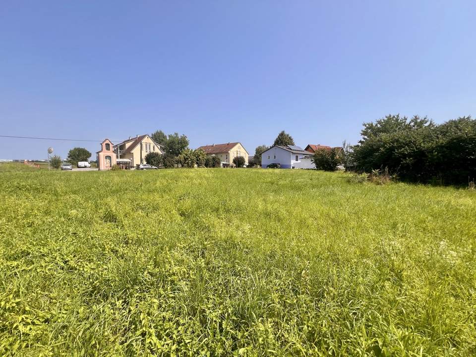 Baugrund in Zettling, ca. 719 m² im Dorfgebiet 02/05, sonnige und zentrale Lage!