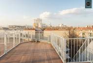 Bis Mai. 2032 befristet vermietete klimatisierte Dachgeschoss Maisonette mit 2 Terrassen und Kamin nahe Uno City!