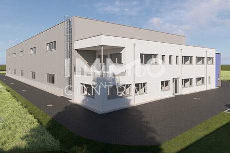Neue moderne Produktions- und oder Lagerhalle mit Bürotrakt in bester Lage von St. Valentin, Gewerbeobjekt-miete, 7,50,€, 4300 Amstetten
