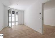 Ab März 2027 verfügbar ~ moderne 3 Zimmer Neubauwohnung mit Innenhof-Terrasse in beliebter Lage ~ Kaiserstraße U6 nähe!