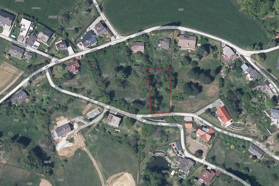 Wohnen im Grünen in Hanglage - Baugrundstück Weinitzen (Provisionsfrei), Grund und Boden-kauf, 250.000,€, 8044 Graz-Umgebung
