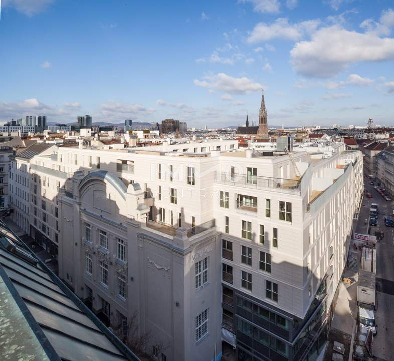 Höchster Komfort - Geniale Fünf-Zimmer-Dachterrassen-Wohnung in den historischen Sofiensälen! Stiege 5 Top 13