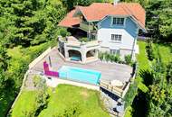 RIESIGER POOLBEREICH MIT AUSBLICK ÜBER GRAZ!! Exklusives Einfamilienhaus in Eggenberg mit Pool, XXL-Terrasse &amp; Traumgarten – Ihre private Oase in Graz!