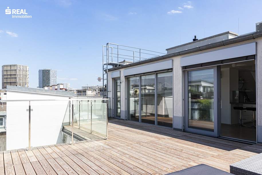 Stadtwohnung mit Wow-Effekt: Maisonette mit 53m2 Terrasse, Wohnung-kauf, 849.000,€, 1020 Wien 2., Leopoldstadt