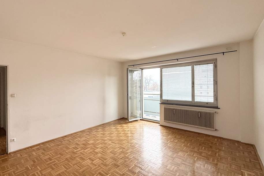 Zentrumsnahe 2-Zimmer-Wohnung mit sonniger Westloggia, Wohnung-miete, 850,00,€, 9020 Klagenfurt(Stadt)