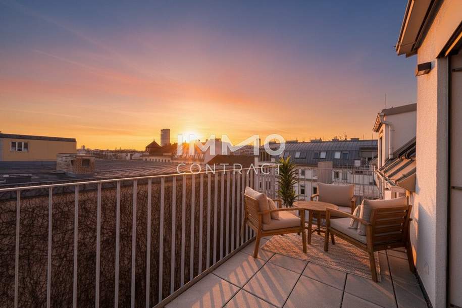 BEIM DONAUUFER: Sonnige 3-Zimmer-Dachgeschosswohnung – Erstbezug, Wohnung-kauf, 259.500,€, 1210 Wien 22., Donaustadt