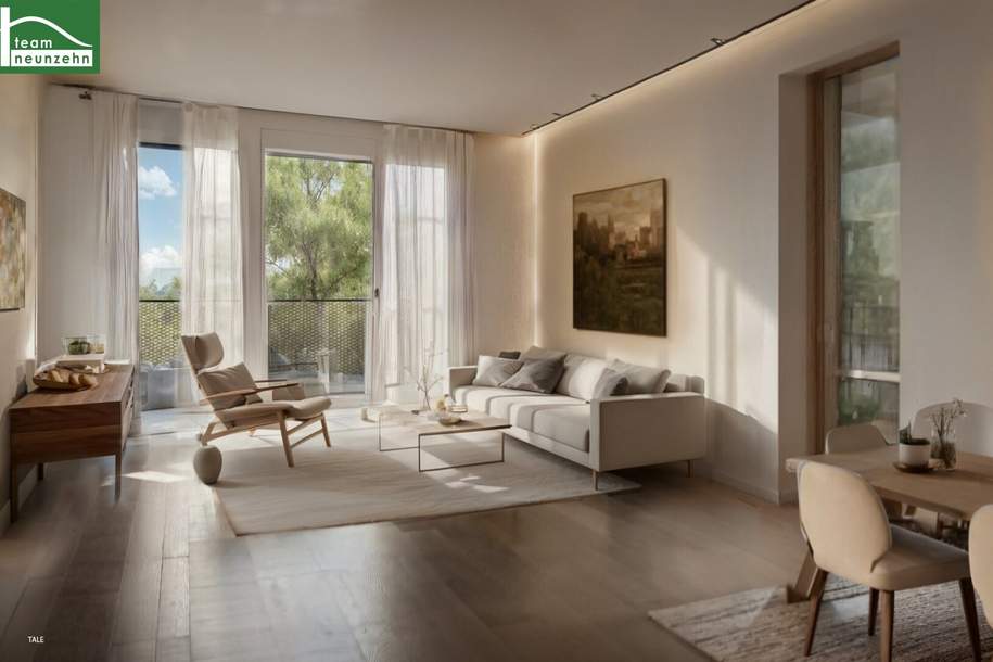 FLORIANI – Quartier am Tullnerfeld - 2 Zimmer mit West Balkon - Hochwertig ausgestattet - Bahnhof in der Nähe, Wohnung-kauf, 235.000,€, 3441 Tulln