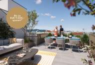 Nachhaltig &amp; hoch oben am Yppenplatz. – 3 m Raumhöhe XL Dachterrasse im Dachgeschoss