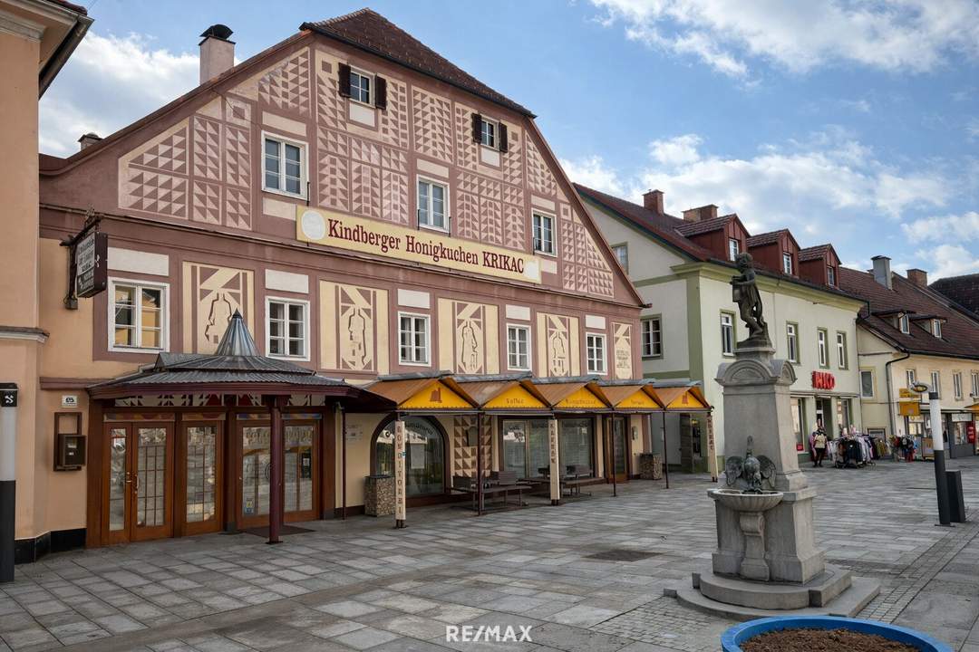 *** 885 m² Wohn- &amp; Geschäftsfläche im Zentrum von Kindberg mit Entwicklungspotenzial! ***