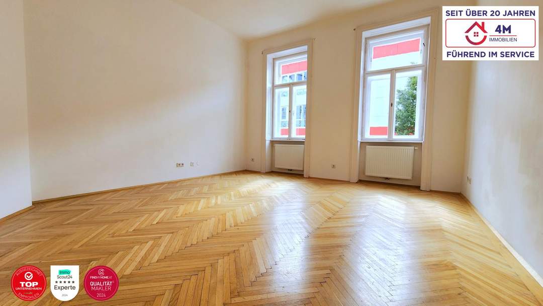 Sonnige & kernsanierte 2-Zimmer-Wohnung in klassischem Gründerzeithaus