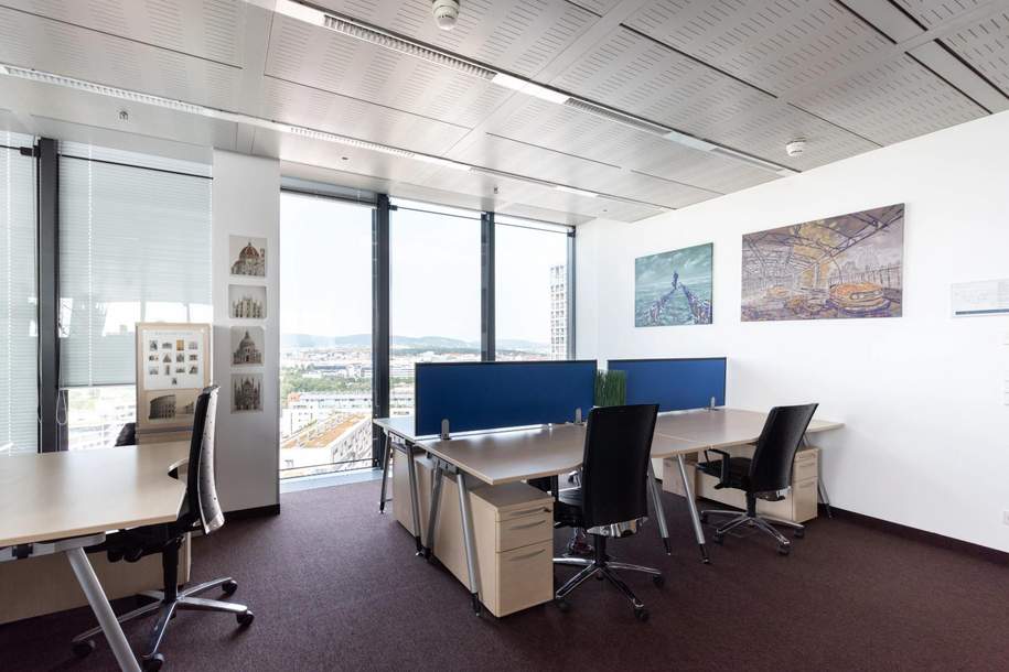 10-300m² - Büros mit Aussicht in den VIENNA TWIN TOWERS - PROVISIONSFREI, Gewerbeobjekt-miete, 1100 Wien 10., Favoriten