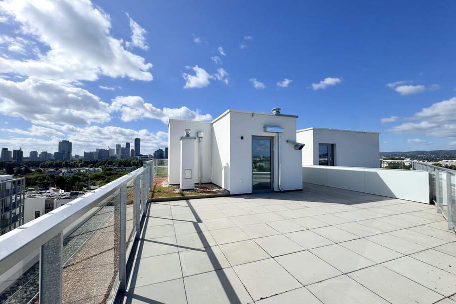 Penthouse mit riesiger Dachterrasse nahe Kagran und Alte Donau - Erstbezug, Wohnung-miete, 2.199,00,€, 1210 Wien 21., Floridsdorf
