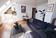DACHGESCHOSS, U3-NÄHE, 55 m2 Maisonette, 2 Zimmer, Kochnische, Duschbad, Fernblick, Meiselstraße