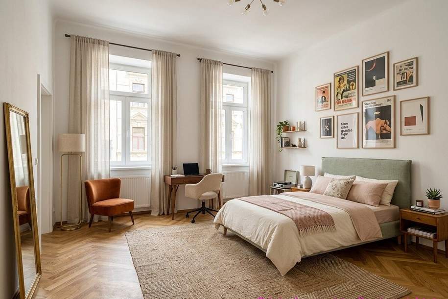 ZUM VERLIEBEN! - TRAUMHAFT SANIERTE 3-ZIMMER-WOHNUNG IM STILALTBAU, Wohnung-kauf, 399.000,€, 1140 Wien 14., Penzing