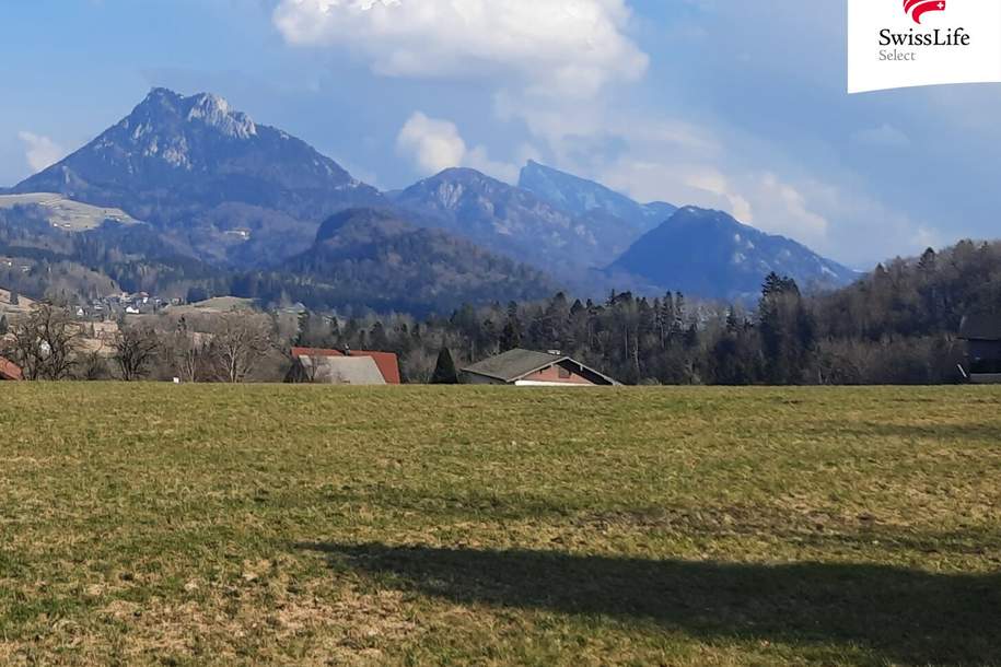 Ein BAUGRUNDSTÜCK mit Panoramablick und kurzer Distanz zum Fuschlsee, Grund und Boden-kauf, 5322 Salzburg-Umgebung