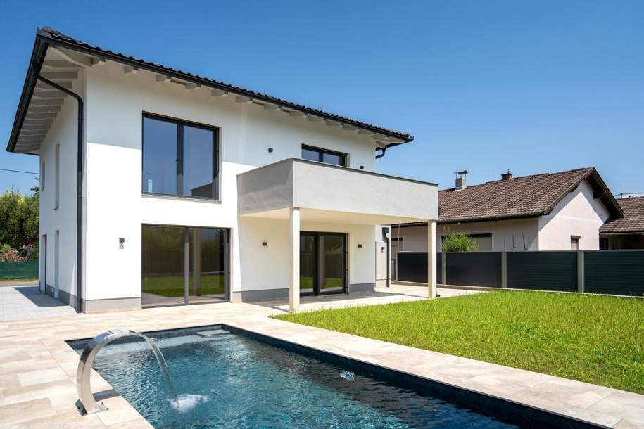 Exklusives Traumhaus mit Pool – Neuwertig und bezugsfertig in Ebenthal!, Haus-kauf, 785.000,€, 9065 Klagenfurt Land