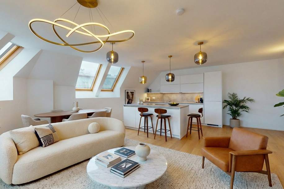 Dachgeschosstraum mit Weitblick, Wohnung-miete, 3.490,00,€, 1190 Wien 19., Döbling