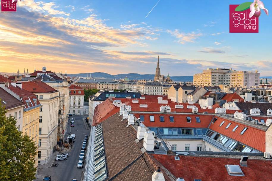 EXKLUSIVE DG-MAISONETTE ,145,89 m² ,TERRASSE, BLICK ZUM STEPHANSDOM, INDIVIDUELLE GESTALTUNG, Wohnung-kauf, 1.687.000,€, 1030 Wien 3., Landstraße