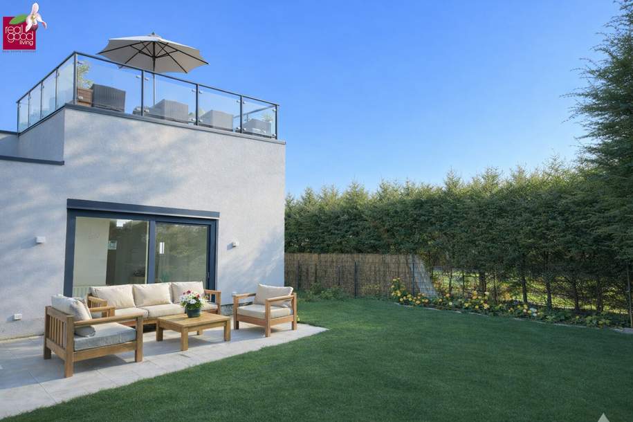 FAMILIENTRAUM IN 1210 WIEN MODERNE DOPPELHAUSHÄLFTE MIT GARTEN, 2 TERRASSEN & STELLPLATZ - ERSTBEZUG, Haus-kauf, 799.000,€, 1210 Wien 21., Floridsdorf