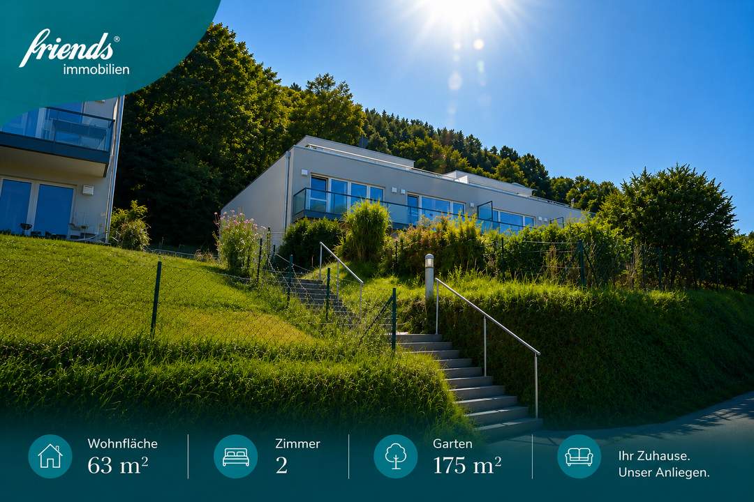 Stilvolle Gartenwohnung mit beeindruckendem Weitblick