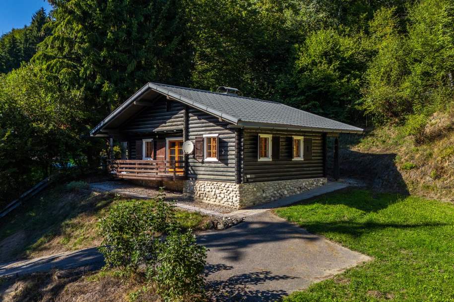 Holzblockhaus mit Charme – 3 Zimmer, Balkon & Kamin!, Haus-kauf, 299.000,€, 9220 Villach Land