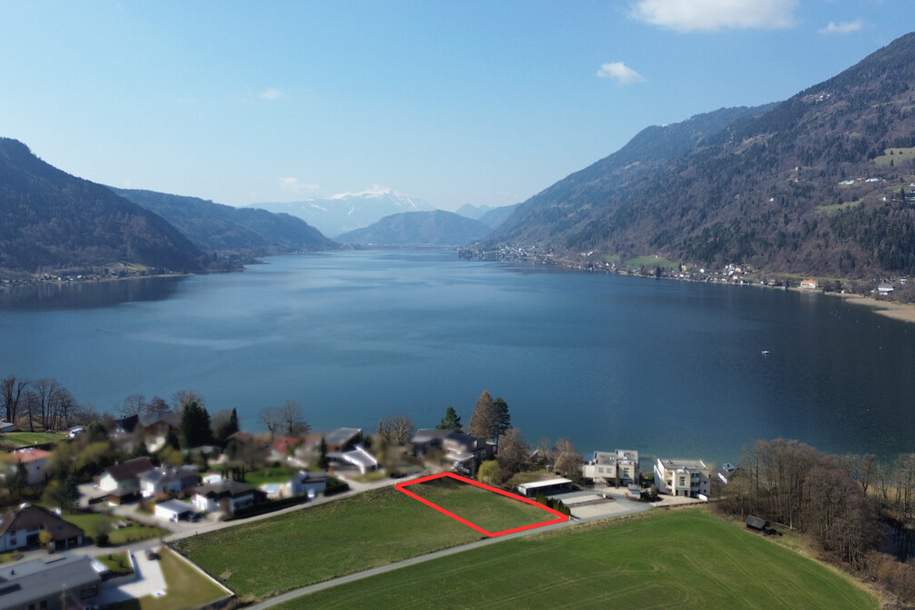 EXKLUSIVES BAUGRUNDSTÜCK MIT SEEBLICK AM OSSIACHER SEE – RUHELAGE IN OSTRIACH, Grund und Boden-kauf, 549.000,€, 9570 Feldkirchen