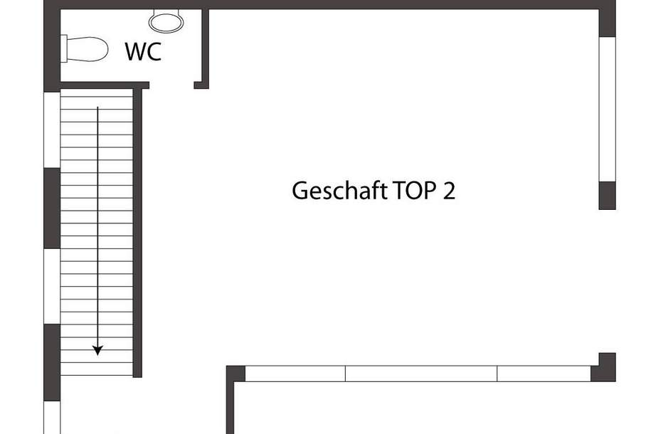 Top 2 – Vielseitiges Geschäftslokal mit großzügigem Keller und zwei WCs!, Gewerbeobjekt-kauf, 99.990,€, 5760 Zell am See