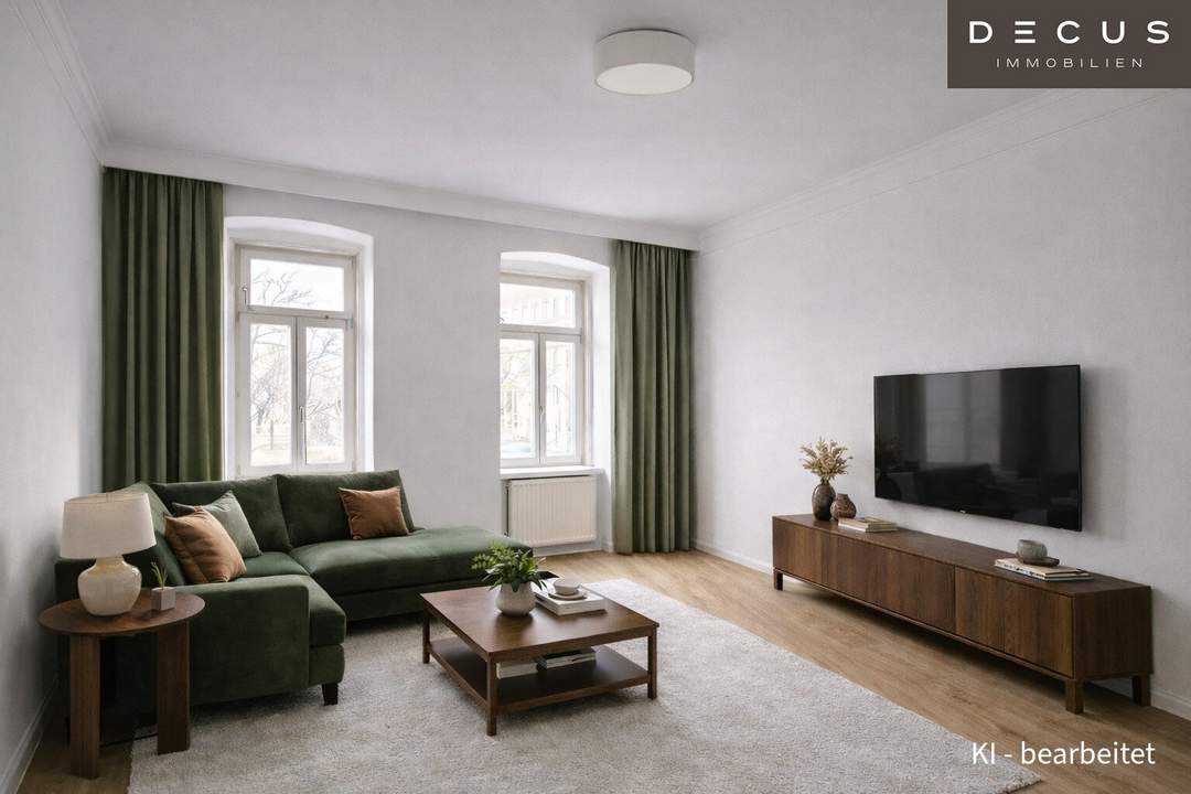 SANIERUNGSBEDÜRFTIG | 2 ZIMMER ALTBAU-WOHNUNG | SCHÖNES ZINSHAUS