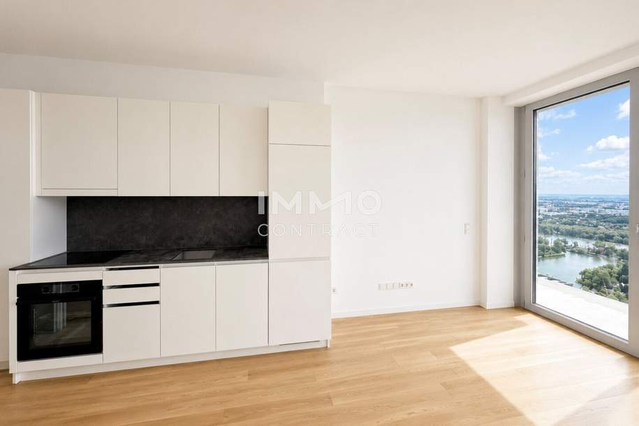 Above Vienna: 36. Floor Living - DC2 Tower: U1 Donauinsel, Wohnung-miete, 1.200,00,€, 1220 Wien 22., Donaustadt