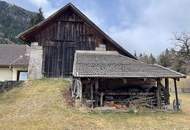 Ebenes, südlich ausgerichtetes Baugrundstück mit guter Verkehrsanbindung im Mölltal + abbruchreifes Haus