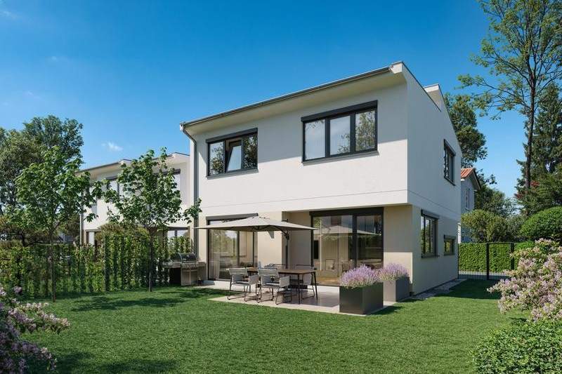 Reihenendhaus auf Eigengrund in Schwarzlackenau - Erstbezug!, Haus-kauf, 892.900,€, 1210 Wien 21., Floridsdorf
