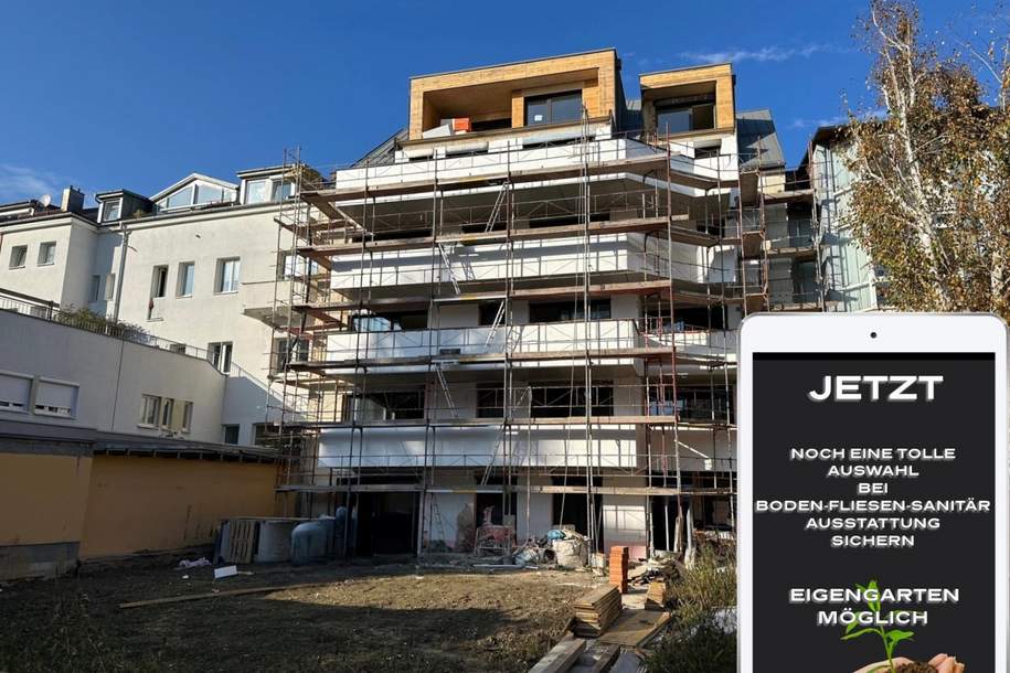 LINZ/URFAHR (Auberg) : RASCHER BAUFORTSCHRITT - EIGENTUMSWOHNUNG ca. 76,65 m² Wohnfl., 3 Zimmer + Balkon + Tiefgaragenstellplatz + EIGENGARTEN möglich, Wohnung-kauf, 529.000,€, 4020 Linz(Stadt)