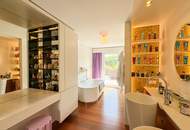 Luxuriöse Villa mit Panorama-Blick in den Pötzleinsdorfer Schloßpark, Wellnessoase und Gartenidylle