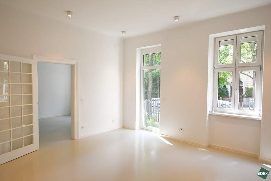 Erstbezug nach Sanierung: Hochwertig ausgestattete 3-Zimmer-Wohnung mit großem Garten und Pergola nahe Gersthof, Wohnung-miete, 1.349,00,€, 1180 Wien 17., Hernals