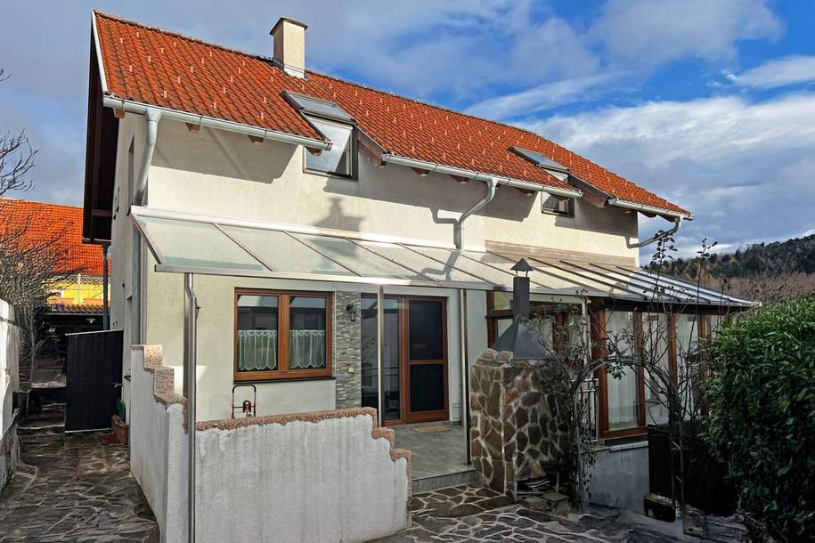 Tolles Einfamilienhaus zur Miete: Carport, Pool, Terrasse, Wintergarten, Vollkeller, Haus-miete, 1.490,00,€, 2533 Baden