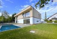 Wohnen wie im Urlaub: Moderne Doppelhaushälfte mit Pool, Terrasse & Garten in familienfreundlicher Lage in Brunn am Gebirge – nur wenige Minuten von Wien entfernt!