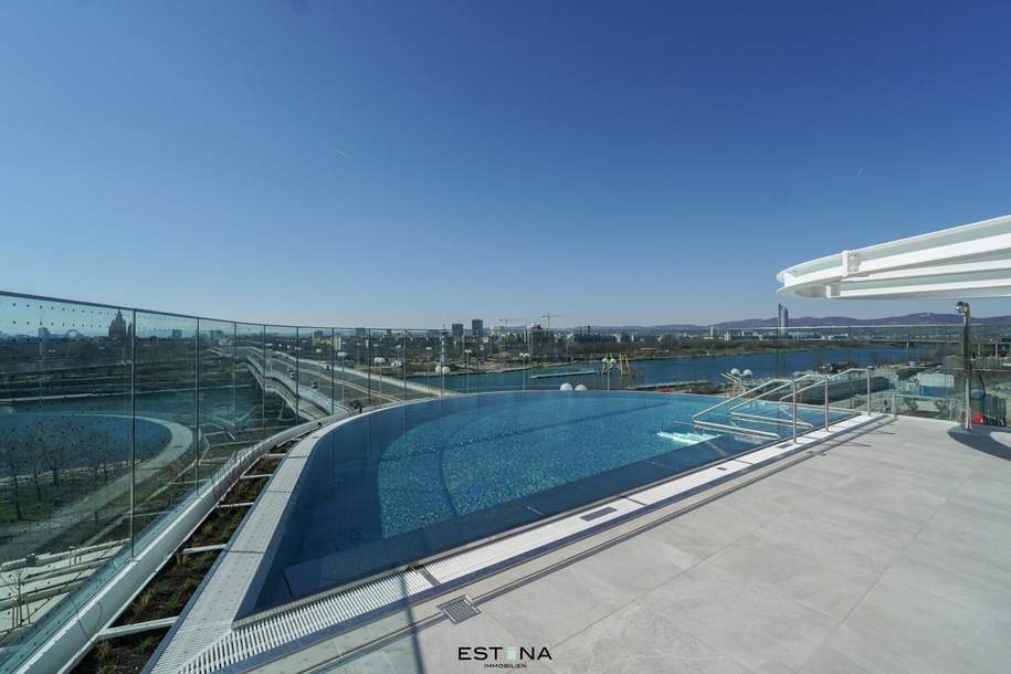Voll möblierte Wohnung mit Spa und Concierge, Wohnung-miete, 1.250,00,€, 1220 Wien 22., Donaustadt