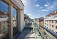DACHTERRASSE mit spektakulärem Fernblick | DG-Maisonette Nähe Alte Donau | Erstbezug | Teils hofseitig | Fernwärme | TG-Stellplatz optional | Ideal für Anleger oder Eigennutzer | Nachhaltiges Projekt