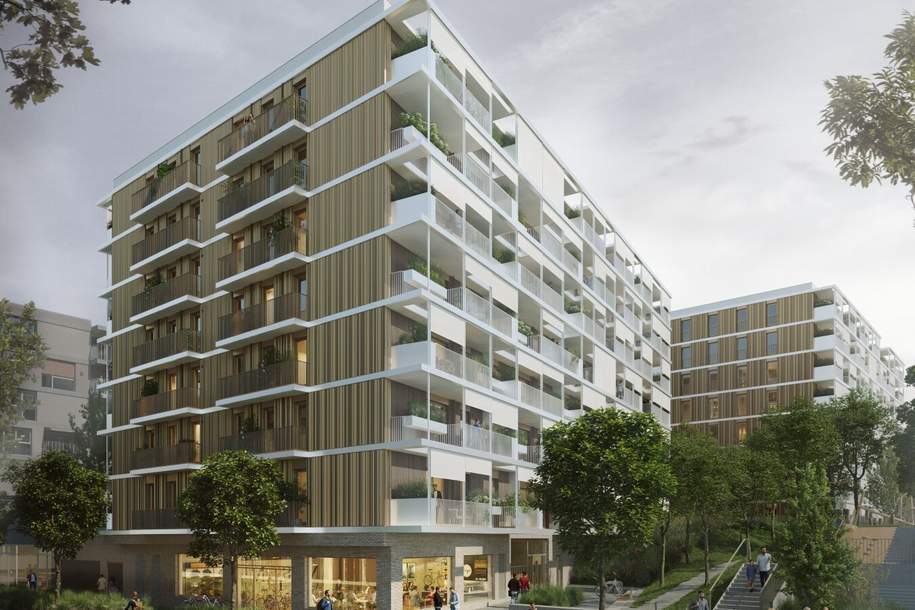 VILLAGE IM DRITTEN | Moderne 2-Zimmer Anlegerwohnung mit Balkon, Wohnung-kauf, 348.300,€, 1030 Wien 3., Landstraße