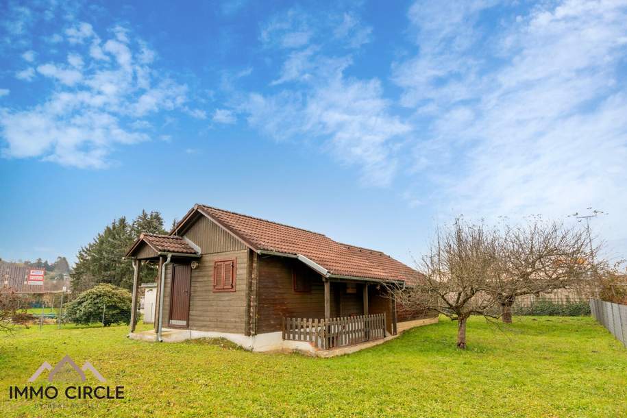 Grundstück mit Blockhaus in Graz St. Peter, Grund und Boden-kauf, 8042 Graz(Stadt)