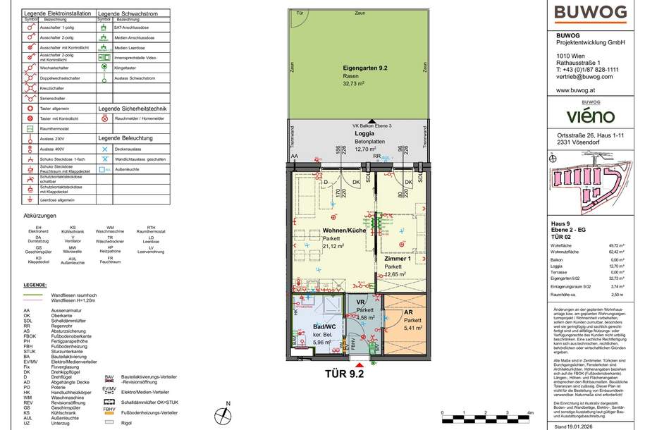 viéno - ERSTBEZUG: 2-Zi-Traumwohnung mit eigenem GARTEN ab 11/26 >3 Monate mietfrei* bis Ende 2026, Wohnung-miete, 1.237,27,€, 2331 Mödling